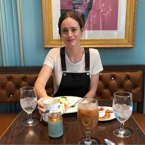 Faux Leather overall dress/pinafore